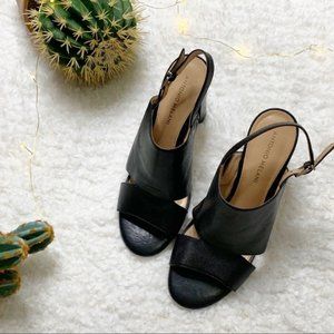 Antonio Melani Haines Block Heel Black Size 9